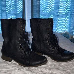 Candies black combat boots